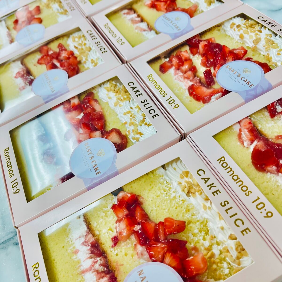 Strawberry Cake Slice