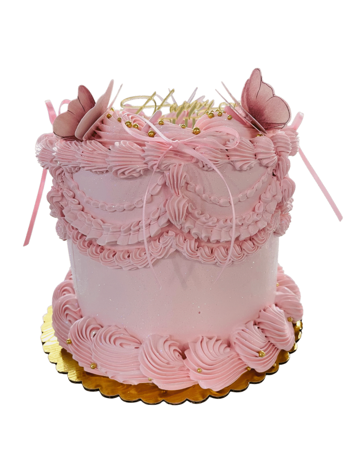 Vintage Butterfly Cake - Image 2