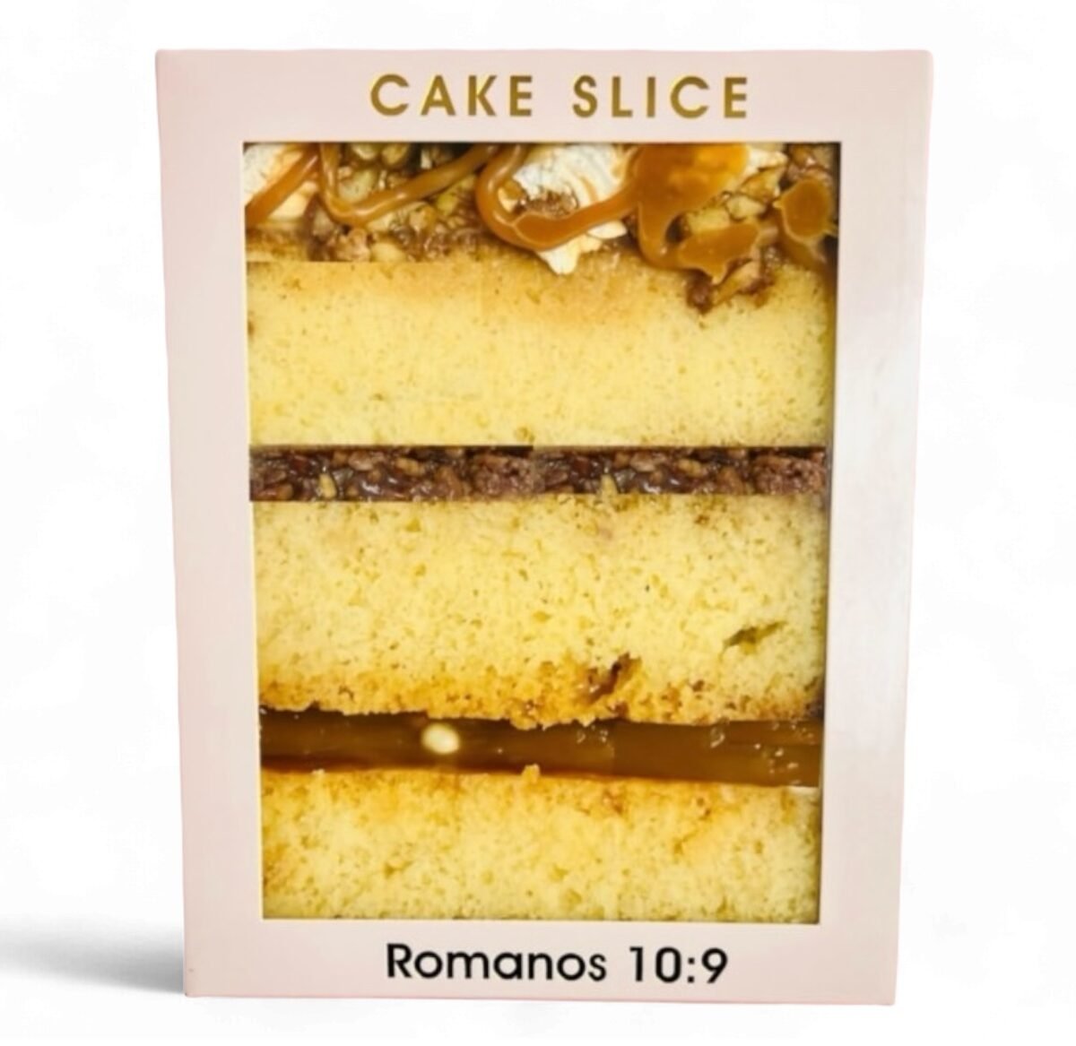 Caramel Praline Cake Slice